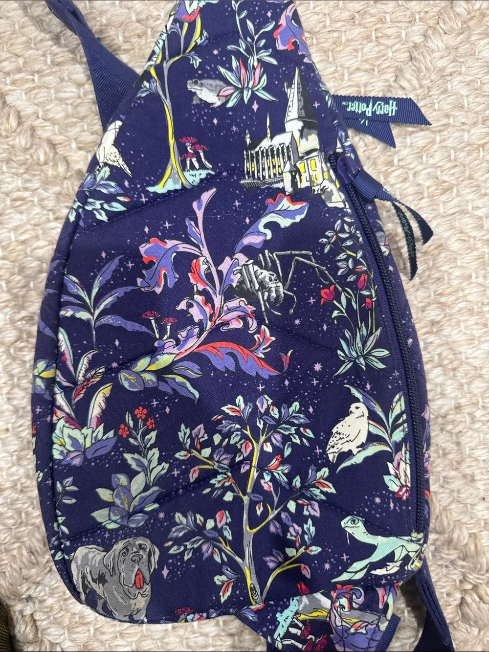 Vera Bradley Harry Potter Forbidden Forest Mini Sling Backpack, Purple. - Picture 5 of 6